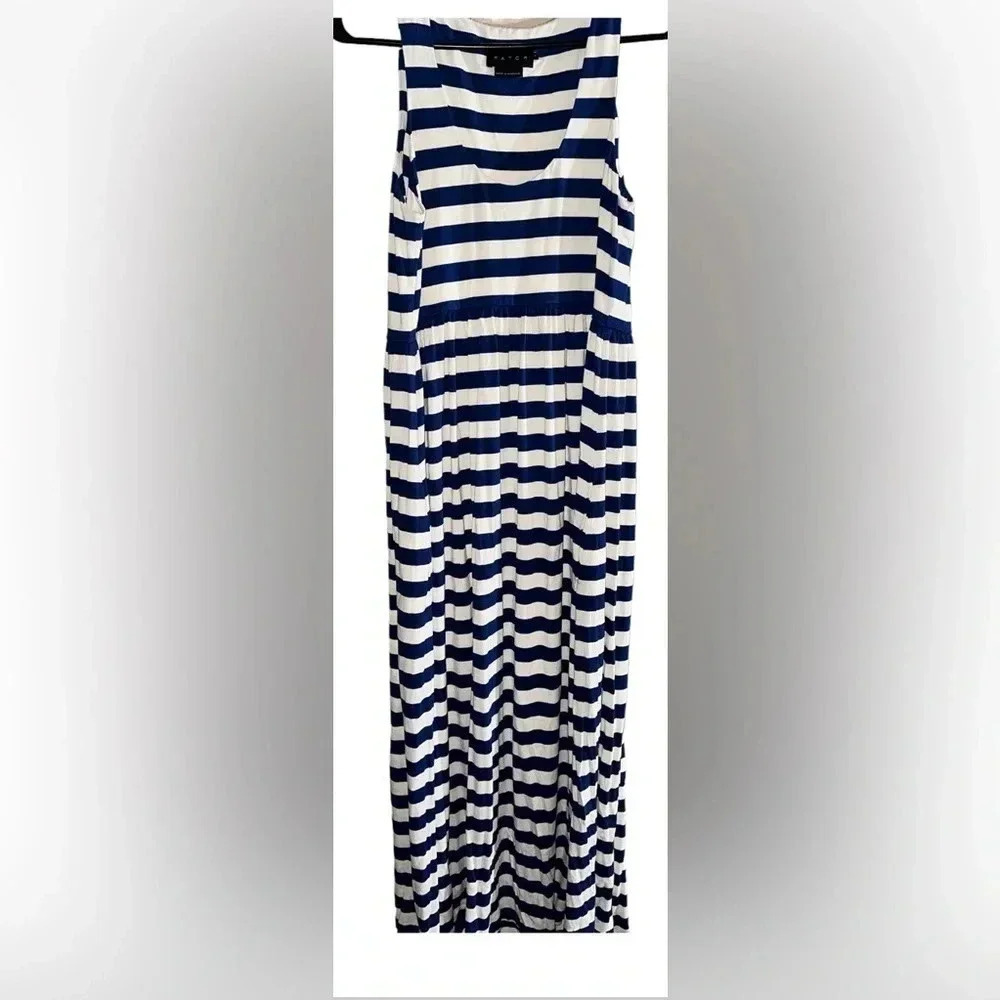 HATCH Sleeveless Dress SIZE 1 Preowned Beautiful Dress Excellent Shape Striped - Picture 1 of 6